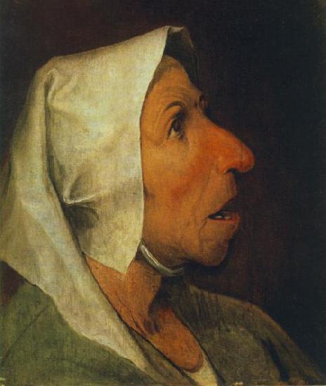 BRUEGEL, Pieter the Elder Portrait of an Old Woman  gfhgf oil painting image